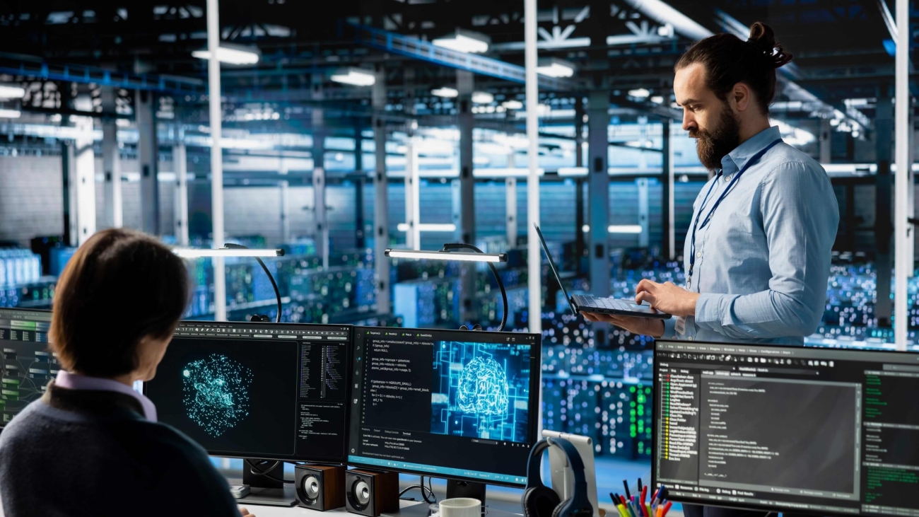 system-administrators-monitoring-ai-llm-visualization-data-center-with-server-racks-rows-it (1) (1)